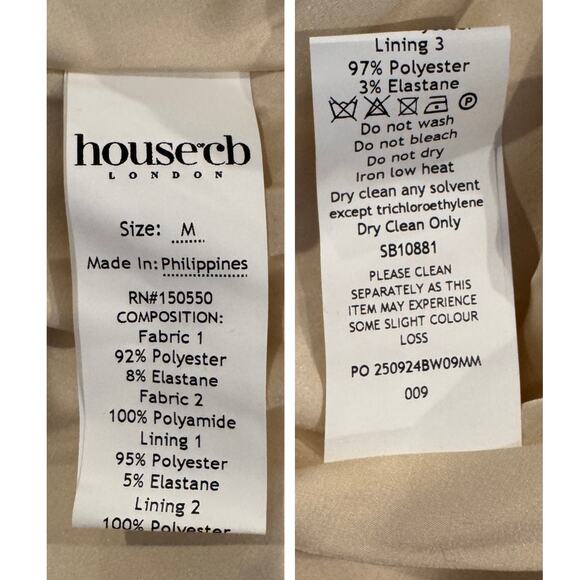 House of CB Mademoiselle Black Velvet Tulle Midi Dress Size Medium - Picture 11 of 13